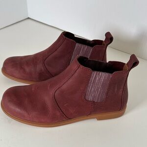 Kodiak Distressed Red Leather Round Toe Comfortable Chelsea Boots Sz 7.5M